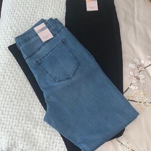 2pairs of high rise skinny jeans BNWT